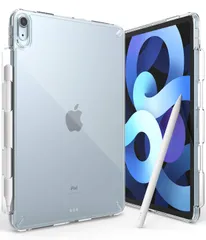 新品 【Ringke】iPad Air 6 / Air 5 / Air 4 ケース FUSION TPU+PC 黄ばみにくい 耐黄変 落下防止 耐衝撃 Qi充電対応 (10.9インチ/11インチ) タブレットケース (ストラップホールあり) - Clear