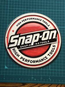 AJ3O-ブリキ〇看板】Snap-on スナップオン 珍しい〇タイプ 工具 仕事場、自分の部屋や秘密基地の壁にいかがでしょうか