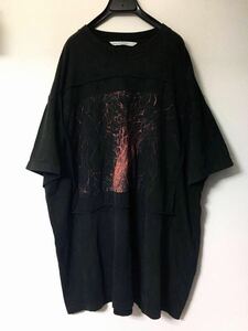 JOHN LAWRENCE SULLIVAN 20SS Coley Brown Photo Printed Oversized T-Shirt グラフィックパッチ Tシャツ 黒 オーバーサイズ ブラック