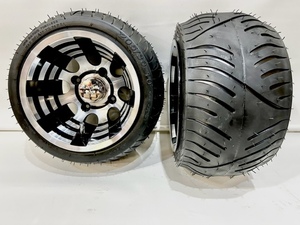 ③【送料込み価格】四輪バギー ATVバギー用１０インチ８Ｊアルミホイール 205/30-10タイヤ 左右2本セット カート ホンダジャイロ カスタム