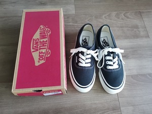 デットストック VANS 44dx アナハイム オーセンティック ブラック US4 22cm■バンズ ANAHEIM Authentic BLACK 新品　DEADSTOCK　