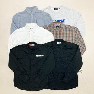 ●XLARGE エクストララージ 6点 まとめ売り トップス スウェットシャツ 長袖シャツ バックロゴ 秋冬 サイズMIX メンズ 卸 現状品 2.03kg●