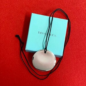 極 美品 希少品 TIFFANY&Co. ティファニー エルサペレッティ サークル シルバー925 ネックレス ペンダント アクセサリー シルバー 28103