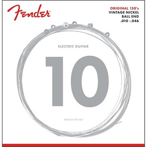 Fender Original 150 Guitar Strings, Pure Nickel Wound, Ball End, 150R .010-.046 エレキギター弦〈フェンダー〉