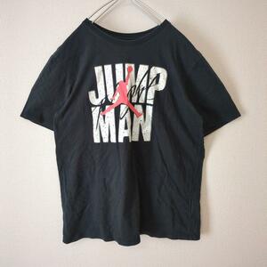 JORDAN ジョーダン Tシャツ ジャンプマン ブランドロゴ 黒 M