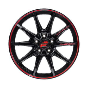 業販 YOKOHAMA BluEarth-XT AE61 205/55R17 RMP RACING R25 Plus ブラック/リムレッドライン 17インチ 7J+48 5H-114.3 4本