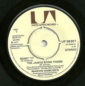 英7 Marvin Hamlisch Bond 77 / The James Bond Theme UP36301 United Artists Records /00080