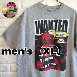 C178【MARVEL】半袖Tシャツ【メンズXL】グレー