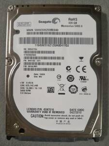 320GB Seagate ST9320325AS 5400回転 SATA300 2.5インチ 9.5mm SATA