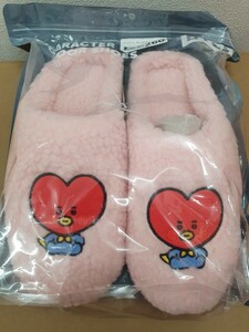 新品BT21 BTS スリッパ ルームサンダル 26センチ モコモコスリッパ