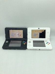 OK10167◇Nintendo ニンテンドー 任天堂 3DS 2台セット KTR-001 本体 ゲーム機 黒 モンスターハンター きせかえ 白 起動OK【訳あり】250124