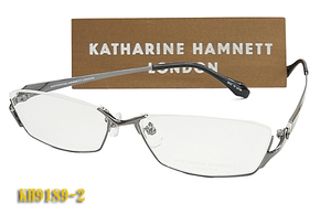 KATHARINE・HAMNETT キャサリンハムネット メガネ フレーム KH9189-2 正規品 日本製 アンダーリム チタン 眼鏡