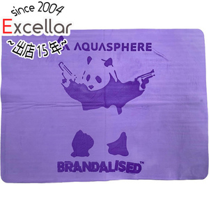 Aqua Sphere アクアスフィア バンクシー AS*BRANDALISED DRY TOWEL パンダガンズ パープル 231110 [管理:1400001744]