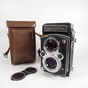 シャッターOK yashicaflex 新B型 二眼レフカメラ Yashikor 80mm F3.5 ヤシカフレックス ヤシカ 現状品