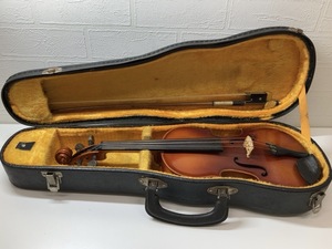 ★ヴァイオリン SuzukiViolin 1/8 NO.130 1975年 ストラドモデル ブラウン系 弦楽器 ケース付き 日本製 Japan 現状品 Stradivarus 