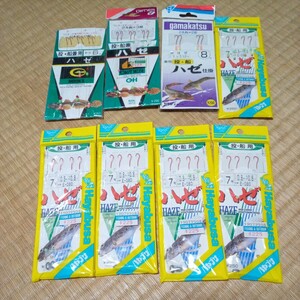 ハゼ仕掛け　投げ　船　6号～8号　8点　キス　カレイ　他　堤防　波止　サーフ　他　仕掛け　釣具　j9068