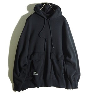 C3124f26　■FreshService フレッシュサービス■　FSW-22-SW 310B FLAP POCKET HOODIE スウェット パーカー ブラック M / シーズンレス