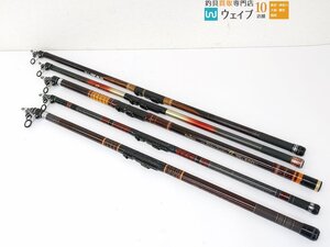 ダイワ CS ストライプ カーボ 投 25号450R・大阪漁具 シリウス 投 390 他 計4点 中古投げ竿セット