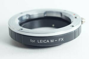 6A『キレイ』LEICA M -FXレンズアダプターリング マウントアダプター ライカMマウント レンズ -Fujifilm FXミラーレスカメラ 富士フイルム