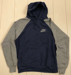 80s OLD NIKE 2トーン フルZIPパーカー USA製！レアサイズM!状態良！売り切り！/筆記体/紺タグ