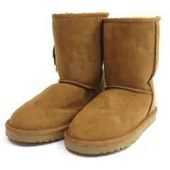 UGG アグ ムートン ブーツ  chestnut チェスナット US8L 24.8cm レディース 箱無 ※中古