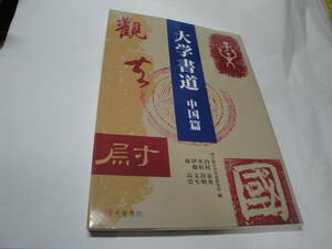 ◇国士舘大学書道研究室編”大学書道《中国篇》”◇送料170円,お手本,技法書,王羲之,収集趣味