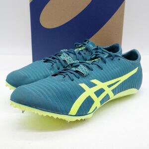 美品 asics SONICSPRINT ELITE 2 アシックス 陸上スパイク 24.5cm グリーン 1093A145-300 軽量 クリーニング済み