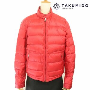 モンクレール MONCLER ライトダウンジャケット レディース サイズ1 レッド 中古AB 271052