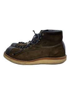 CHIPPEWA◆レースアップブーツ/26.5cm/KHK/スウェード/1901M79