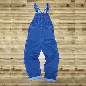 本国規格USAモデル！【W44】Dickies ディキーズ Bib Overall オーバーオール ストーンウォッシュ インディゴブルー ゆったり アメカジ