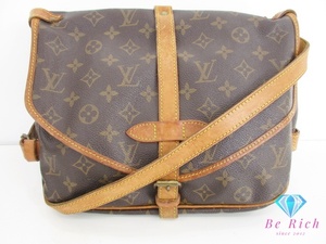 ルイ ヴィトン LOUIS VUITTON ショルダーバッグ モノグラム ソミュール 30 M42256 ブラウン ダブル フラップ【中古】【送料無料】 bk9515