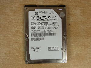 △B/391●日立 HITACHI☆2.5インチHDD(ハードディスク)☆120GB SATA150 5400rpm☆HTS541612J9SA00☆中古品