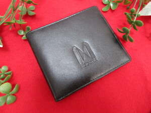 クリOH7058(3) 未使用 Maconix 二つ折り財布 財布 ブラック