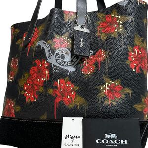 1円～【入手困難品】定価12万円 コーチ COACH BASEMAN トートバッグ ビジネスバッグ ブリーフケース A4 2way レザー メンズ レディース 黒