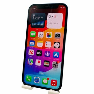 【Bランク】　Apple / iPhone 12 mini / 64GB / Blue / BT 100% / 利用制限:△ / バッテリー不明な部品表示あり他 / 1046834 ◆