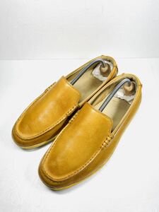 【美品】Clarks クラークス ドライビングシューズ UK7 ライトブラウン