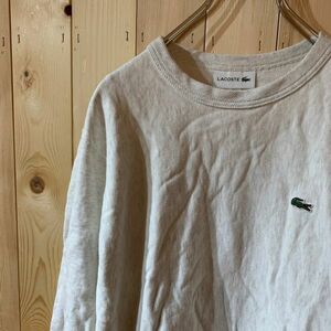 [KWT2920] LACOSTE 長袖トレーナー レディース ライトグレー XS 60