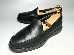 【即決】COLE HAAN メンズ 7.5M 25.5cm程度 コールハーン スリッポン 黒 ブラック C27883 革靴 本革 くつ グランドエボリューション