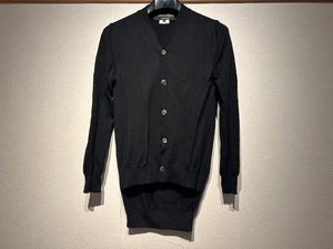 ♪送料無料★COMME des GARCONS HOMME PLUS★名作★カーディガン★Asymmetry Cardigan★編み切り替え★AD2013★品番:PL-N027★黒★S♪