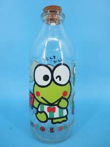 平成レトロ　サンリオ　けろけろけろっぴ　ガラス瓶　900ml　23㎝　現状品　（琉　YT74