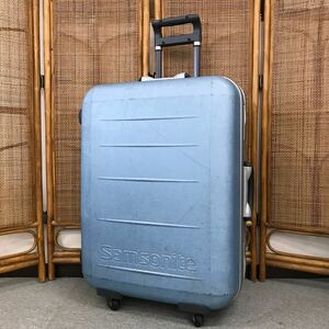 &【売り切り】Samsonite サムソナイト SILHOUETTE MV キャリケース クリアブルー 説明書付属 ハンガー付属 キー2点付属 6.9kg 81L 