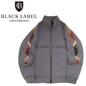 新品同様 BLACK LABEL CRESTBRIDGE 弾力◎ ソフトシェル トラック ジャケット ジャージ メンズM ブラックレーベルクレストブリッジ 250171