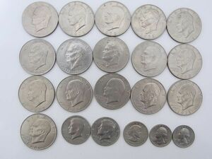 1円 リバティーコイン 1＄×17　50セント×2　25セント×2