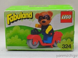 新品79年製シリーズ第一弾 LEGO Fabuland 324 アライグマ・リッキーのスクーター Ricky Racoon on His Scooter ファビュランド レゴ