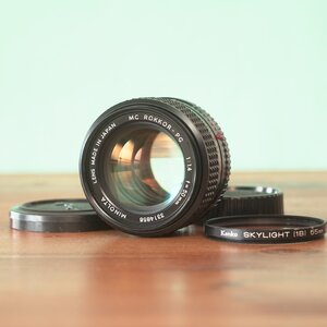 美品 ミノルタ MC ROKKOR-PG 50mm f1.4 オールドレンズ 6