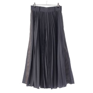 【サカイ】sacai　23AW pleated Pants ワイドプリーツパンツ ボトムス 23-06767 グレー 1 【中古】【正規品保証】211737