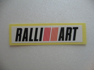 ラスト品・復活版 ! !●三菱自動車製／ 正規品・RALLIART ステッカー・白・②・W76 ／新品●