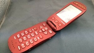 K236 docomo FOMA らくらくホン F-07A FUJITSU 富士通/ガラケー/ケータイ 簡易動作確認＆簡易清掃＆初期化OK 判定○ 現状品 送料無料　