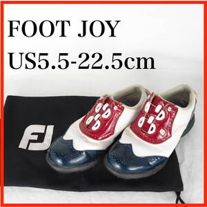 MK7334*FOOT JOY*フットジョイ*レディースゴルフシューズ*US5.5-22.5cm*白・ネイビー