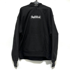 シュプリーム【Supreme】2023AW Box Logo Hooded Sweatshirt フーディ スウェット ブラック ボックスロゴ Mサイズ カナダ製 18317